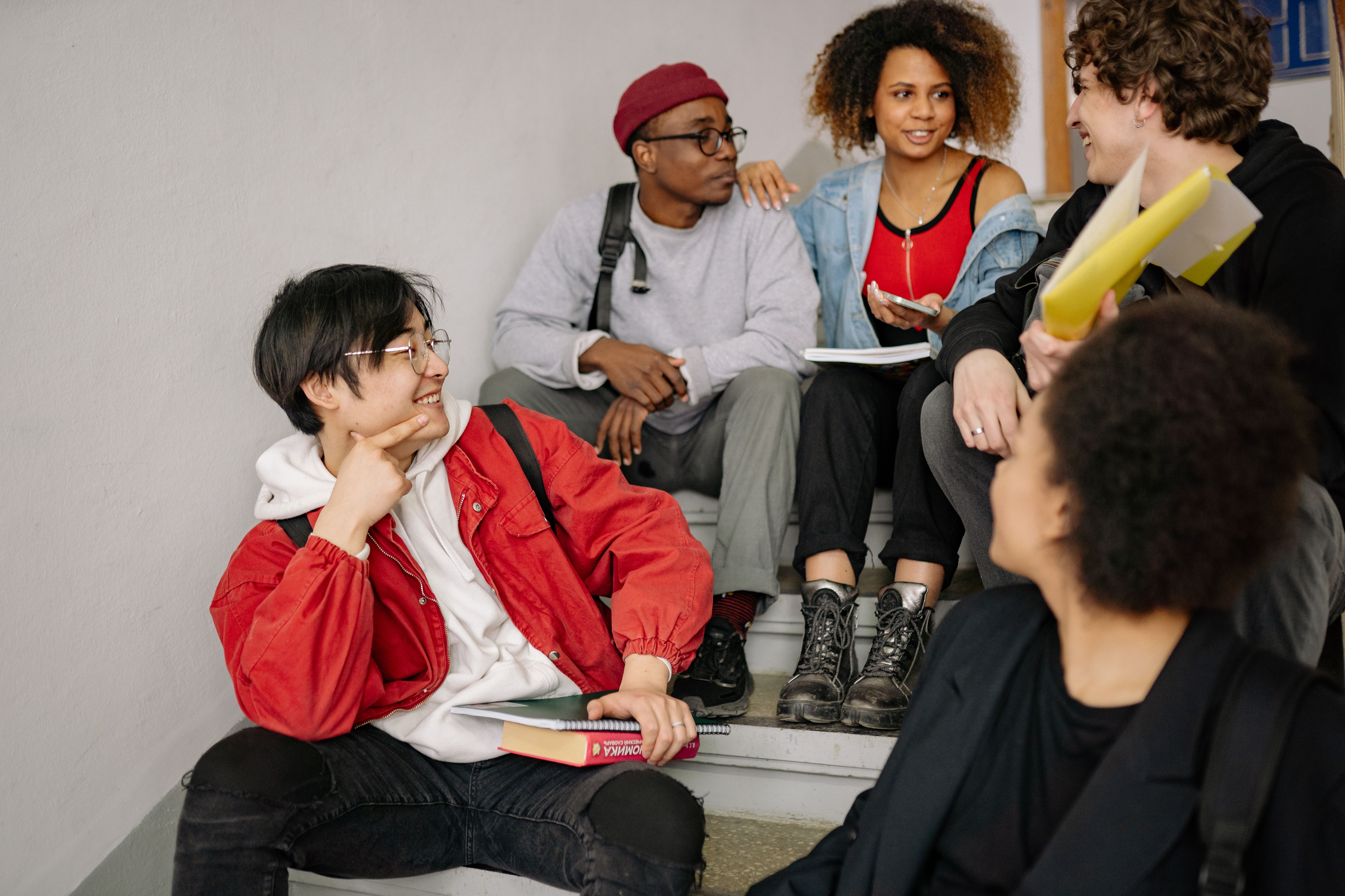 Students on campus